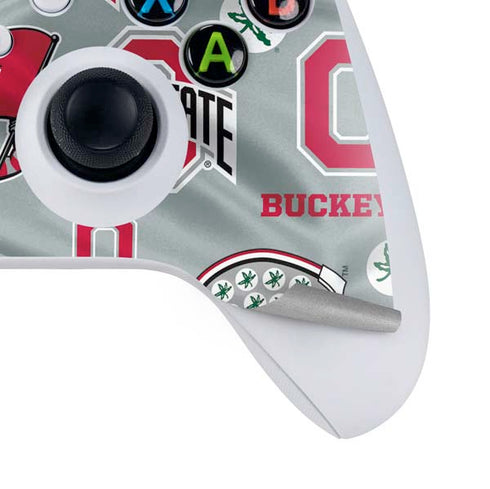 Ohio State University Pattern Xbox Series S Controller Skin